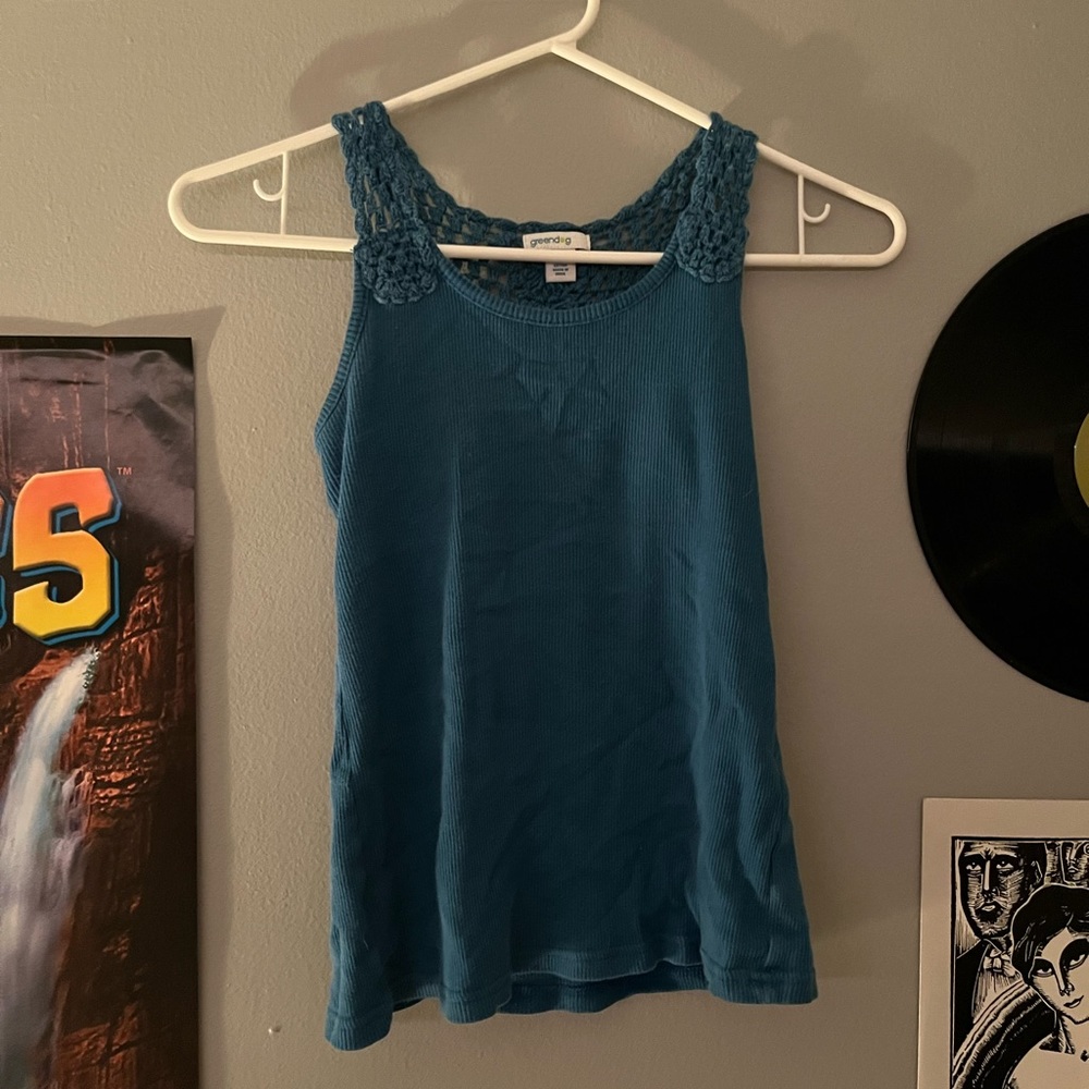 y2k kids crochet tank top